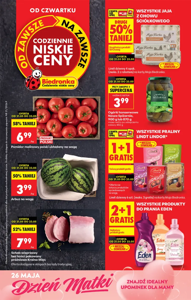 Biedronka Gazetka od 21.05.2026