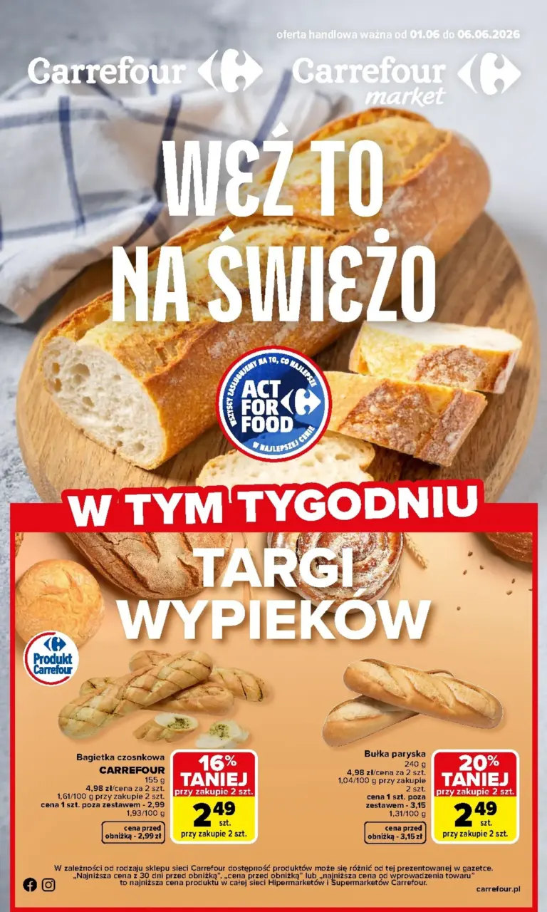 Carrefour Gazetka od 01.06.2026