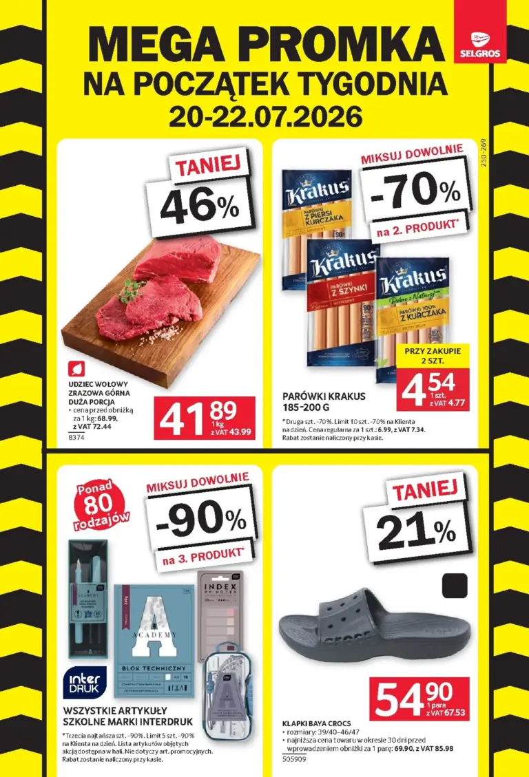 Selgros Cash&Carry Gazetka od 20.07.2026