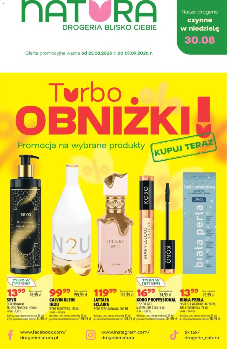 Drogerie Natura Gazetka od 25.08.2026