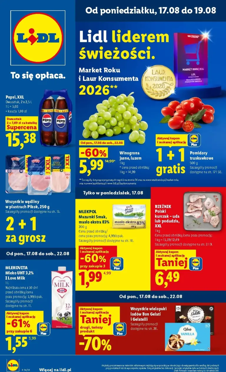 Lidl Gazetka od 17.08.2026