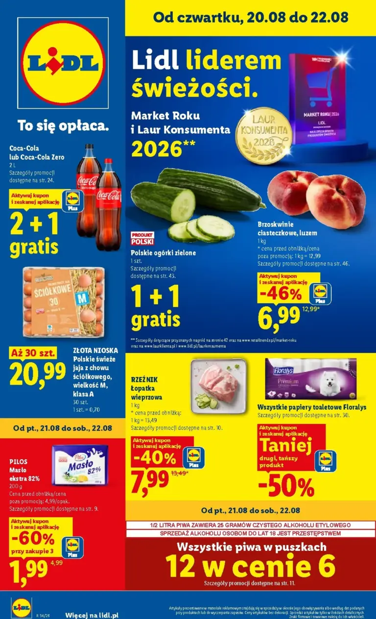 Lidl Gazetka od 20.08.2026