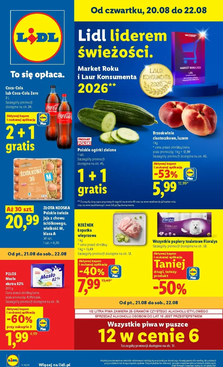 Lidl Gazetka od 20.08.2026