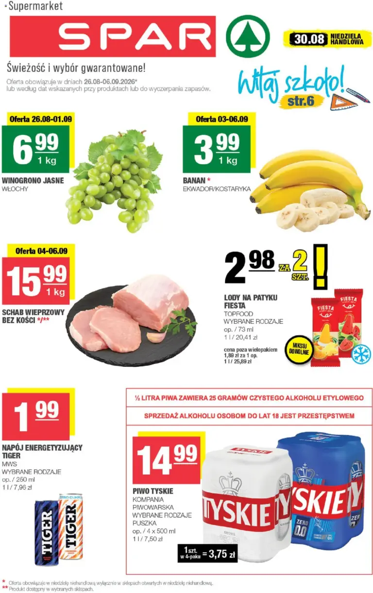 Spar Gazetka od 26.08.2026