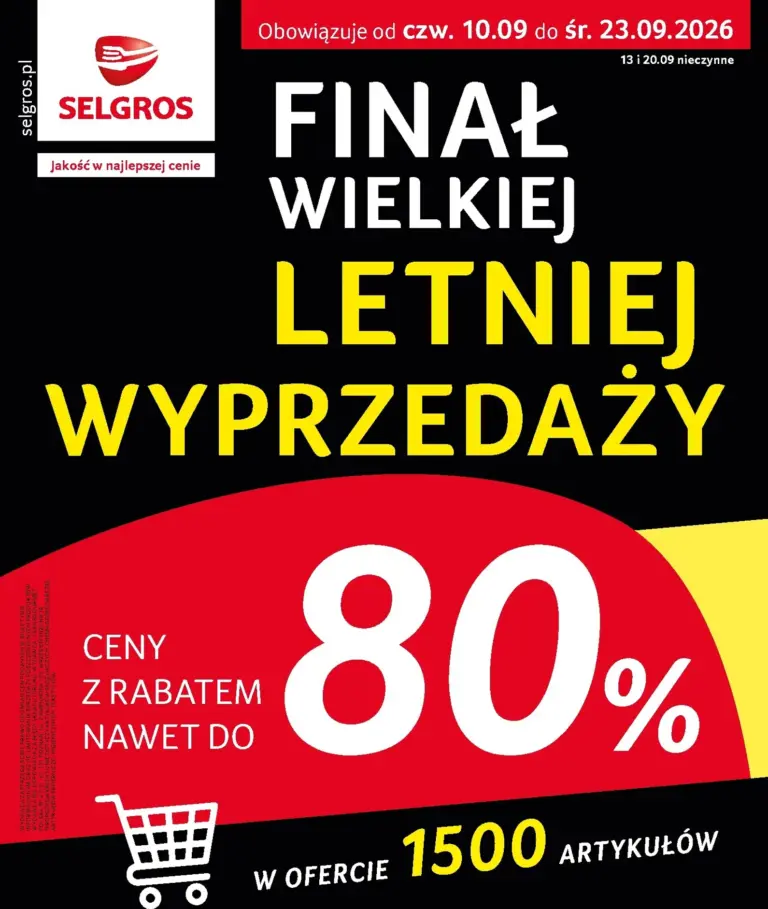 Selgros Cash&Carry Gazetka od 10.09.2026