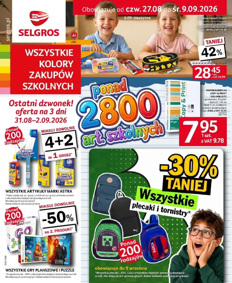 Selgros Cash&Carry Gazetka od 27.08.2026